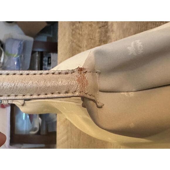 Vintage MCM Cream Shoulder Mini Bag Luxury Logo Purse - Picture 3 of 9